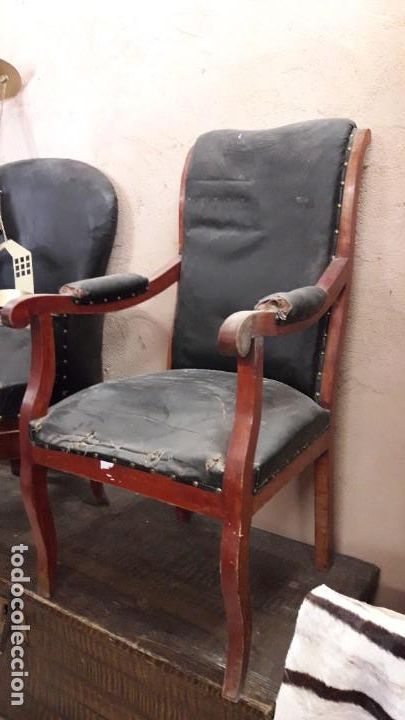 Antig&uuml;edades: Sillon respald&oacute; alto - Foto 1