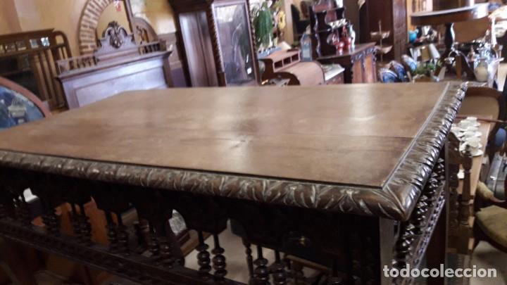Antig&uuml;edades: Mesa siglo XIX  torneada - Foto 5