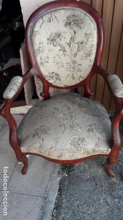 Antig&uuml;edades: Pareja sillones Isabelinos - Foto 2