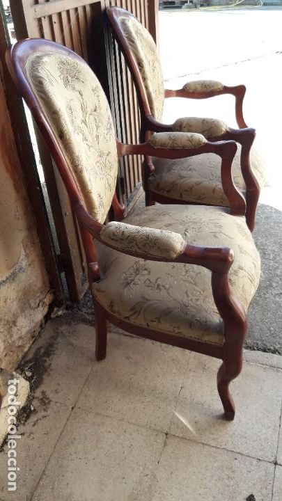 Antig&uuml;edades: Pareja sillones Isabelinos - Foto 5