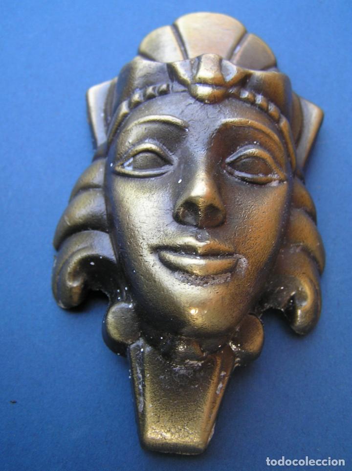 Antig&uuml;edades: APLIQUE DE LAT&Oacute;N.ROSTRO. - Foto 3