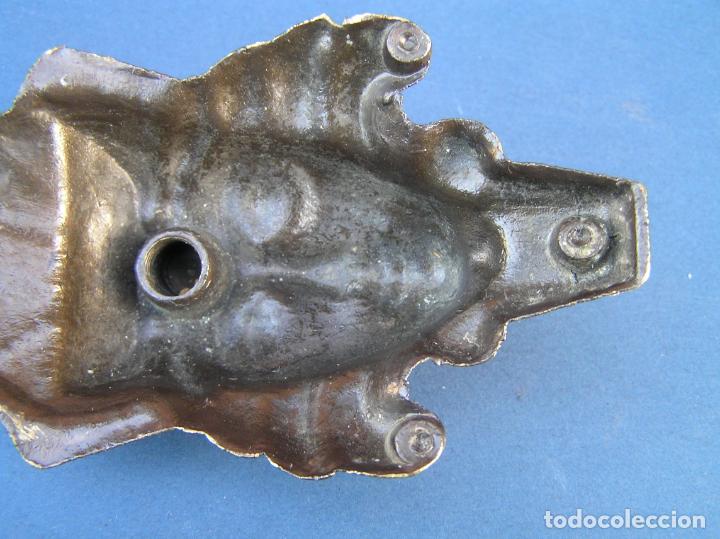 Antig&uuml;edades: APLIQUE DE LAT&Oacute;N.ROSTRO. - Foto 7