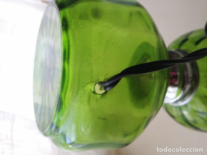Antig&uuml;edades: LAMPARA DE CRISTAL SOPLADO - Foto 4