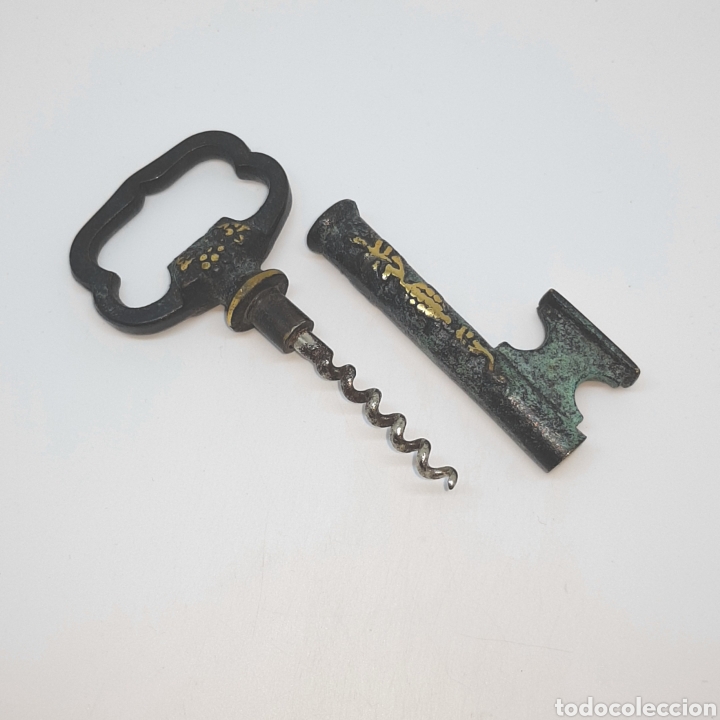 Antig&uuml;edades: CURIOSO ANTIGUO ABRE CORCHO EN FORMA DE LLAVE - Foto 3