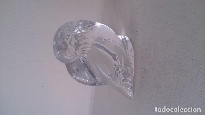 Antig&uuml;edades: Pel&iacute;cano de cristal.   CRISTAL ROYAL ROCA 10x8 ctms       370 gms