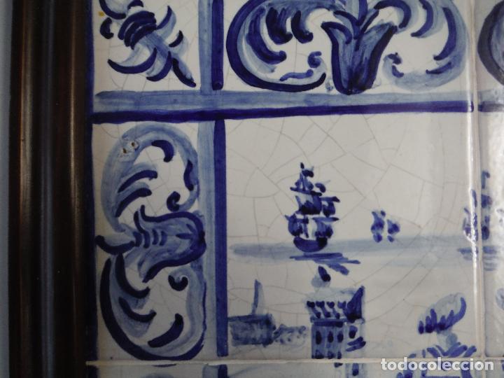 Antig&uuml;edades: CUADRO DE AZULEJOS ANTIGUO - Foto 3