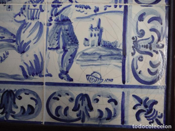 Antig&uuml;edades: CUADRO DE AZULEJOS ANTIGUO - Foto 4