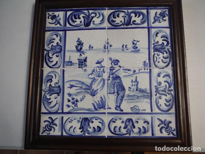 Antig&uuml;edades: CUADRO DE AZULEJOS ANTIGUO - Foto 1