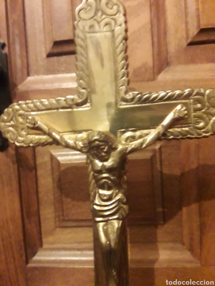 Antig&uuml;edades: Crucifijo de sobremesa - Foto 3