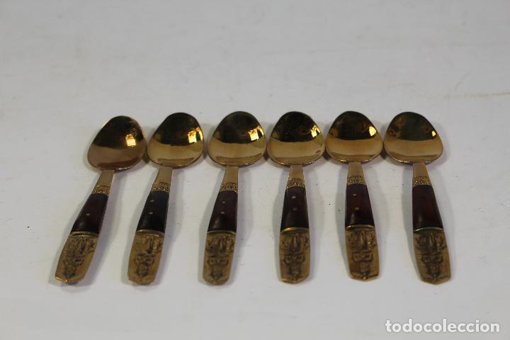 Antig&uuml;edades: 6 cucharas tailandesas de caf&eacute; - Foto 5