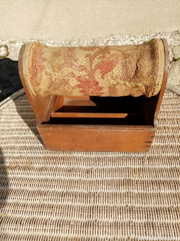 Antig&uuml;edades: Caja bastidor bolillos - Foto 6