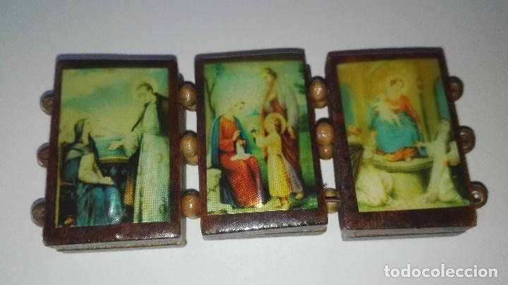 Antig&uuml;edades: PULSERA EXTENSIBLE ESTAMPAS DE SANTOS - Foto 2