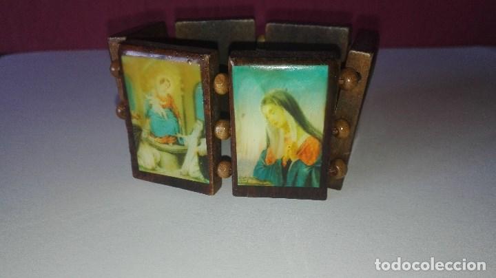 Antig&uuml;edades: PULSERA EXTENSIBLE ESTAMPAS DE SANTOS - Foto 3