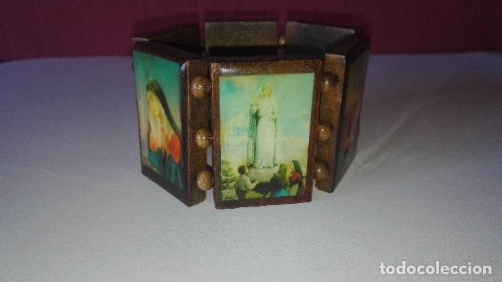 Antig&uuml;edades: PULSERA EXTENSIBLE ESTAMPAS DE SANTOS - Foto 5
