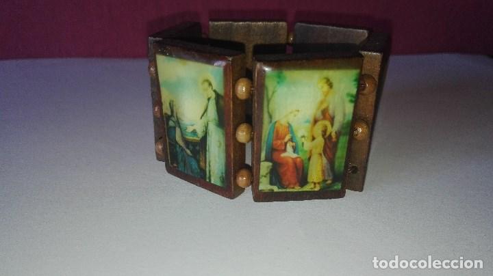 Antig&uuml;edades: PULSERA EXTENSIBLE ESTAMPAS DE SANTOS - Foto 6