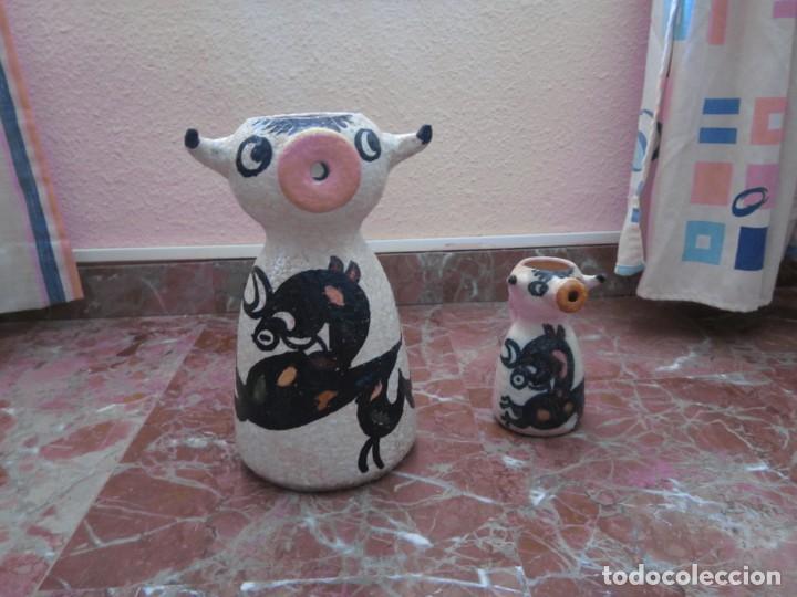 Antig&uuml;edades: JARRAS DE VACA DE CERAMICA - Foto 1