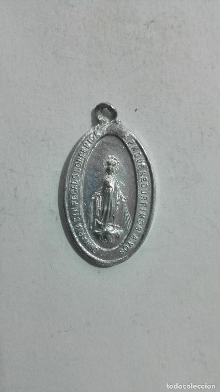 Antig&uuml;edades: MEDALLA ALUMINIO, OH MARIA SIN PECADO CONCEBIDA - Foto 1
