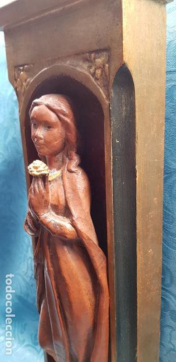 Antig&uuml;edades: RETABLO VIRGEN  ( TALLA MADERA ) - Foto 5