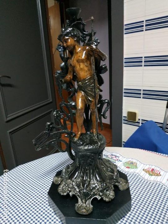 Antig&uuml;edades: Figura de calamina modernista - Foto 5