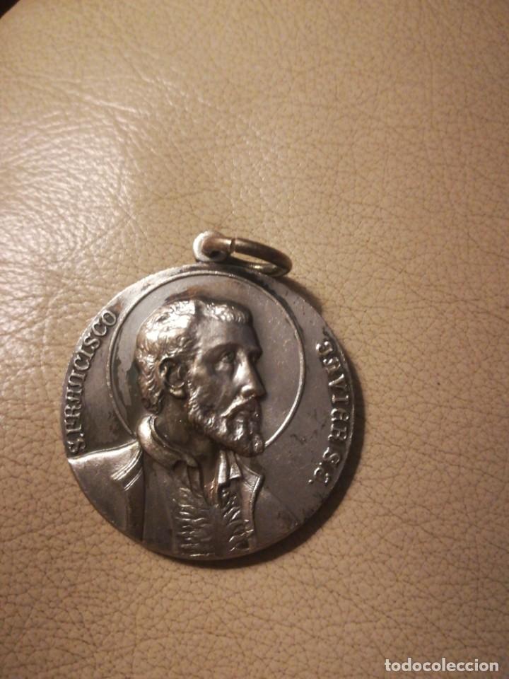Antig&uuml;edades: Medalla inmaculada y san francisco javier - Foto 2