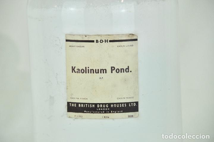 Antig&uuml;edades: Gran frasco farmacia con caol&iacute;n - Foto 2