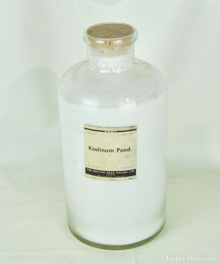 Antig&uuml;edades: Gran frasco farmacia con caol&iacute;n - Foto 3
