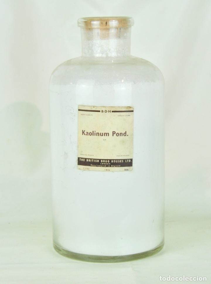 Antig&uuml;edades: Gran frasco farmacia con caol&iacute;n - Foto 1