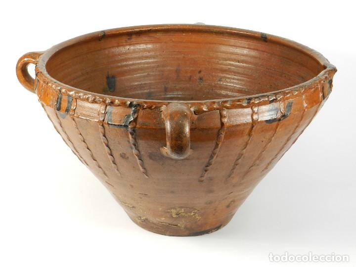 Antig&uuml;edades: ANTIGUA BARRE&Ntilde;A 3 ASAS LA NAVAL, HUESCA S.XIX BARRO CERAMICA