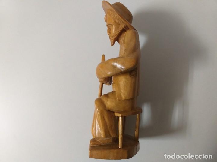 Antig&uuml;edades: Estatuilla de madera tallada - Foto 6