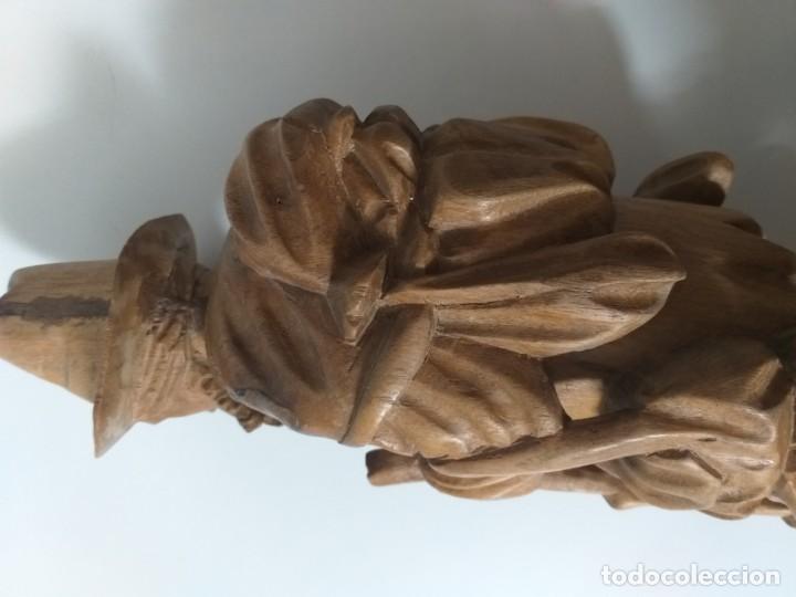 Antig&uuml;edades: Estatuilla de madera tallada - Foto 7