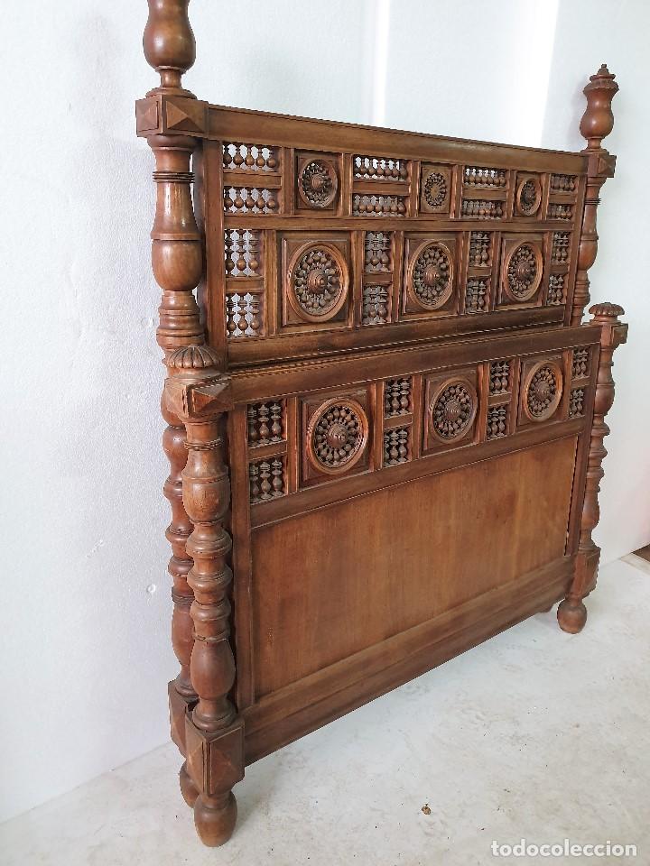 Antig&uuml;edades: CABECERO TORNEADO ESTILO ESPA&Ntilde;OL - Foto 3