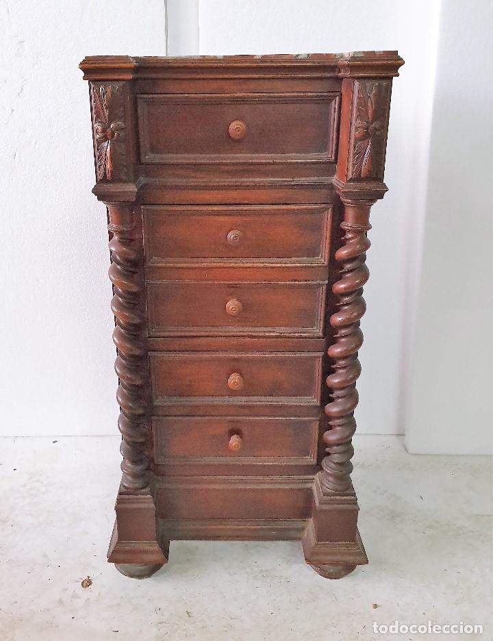 Antig&uuml;edades: ANTIGUA MESILLA SALOMONICA - Foto 6