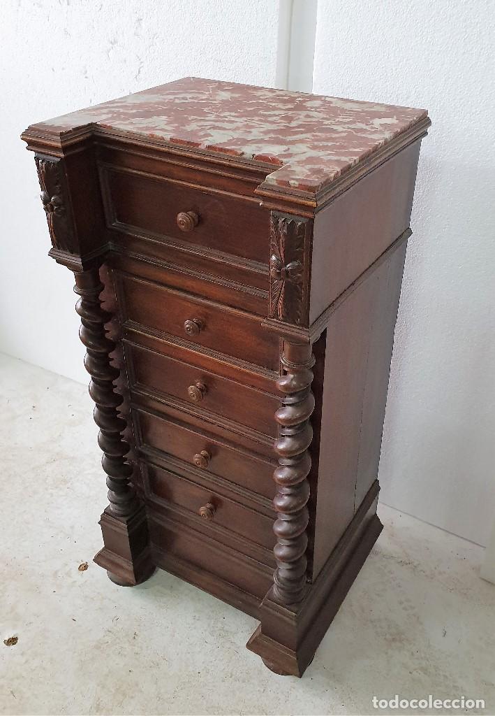 Antig&uuml;edades: ANTIGUA MESILLA SALOMONICA - Foto 4