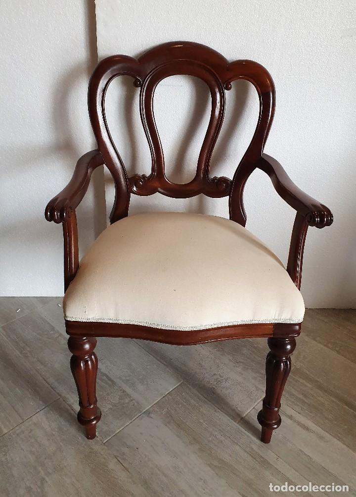 Antig&uuml;edades: SILLON DE CAOBA ESTILO VICTORIANO INGLES - Foto 1