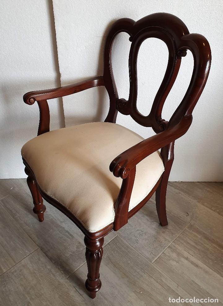Antig&uuml;edades: SILLON DE CAOBA ESTILO VICTORIANO INGLES - Foto 2