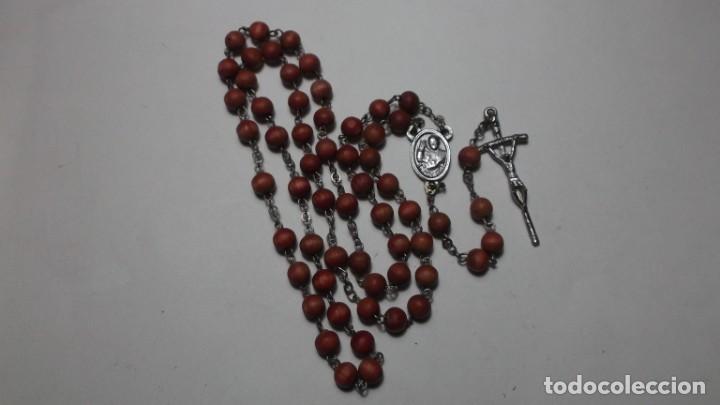 Antig&uuml;edades: 94 - ROSARIO CON LAS CUENTAS REDONDAS EN MADERA - Foto 1