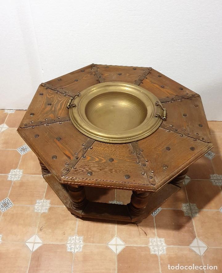 Antig&uuml;edades: MESA BRASERO 108 CM - Foto 2