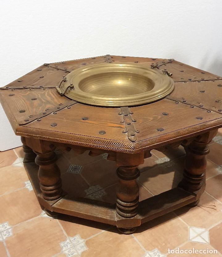 Antig&uuml;edades: MESA BRASERO 108 CM - Foto 3