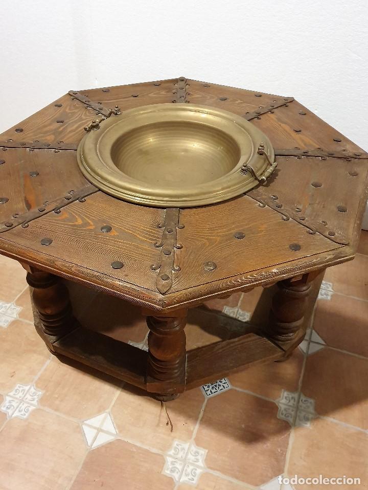 Antig&uuml;edades: MESA BRASERO 108 CM - Foto 4