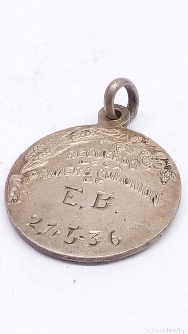 Antig&uuml;edades: Medalla religiosa metal - Foto 2