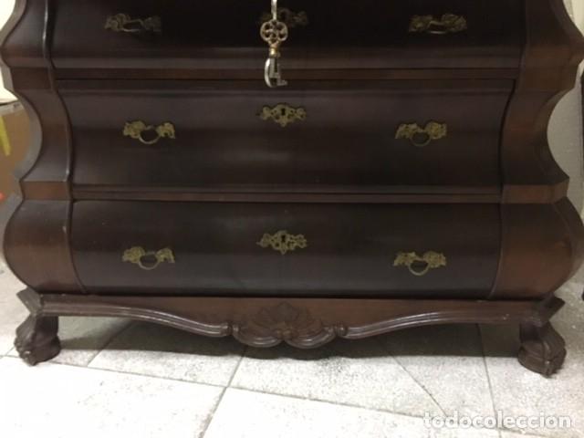 Antig&uuml;edades: BUREAU DE ESTILO HOLANDES. MADERA DE CAOBA. - Foto 4