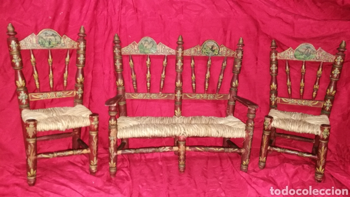 Antig&uuml;edades: ANTIGUOS SILLONES SEVILLANOS DE NEAS