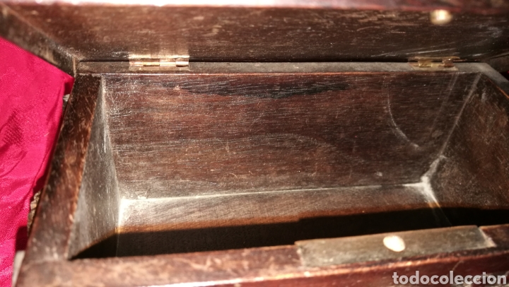 Antig&uuml;edades: BONITO COFRECITO MADERA TALLADA - Foto 7