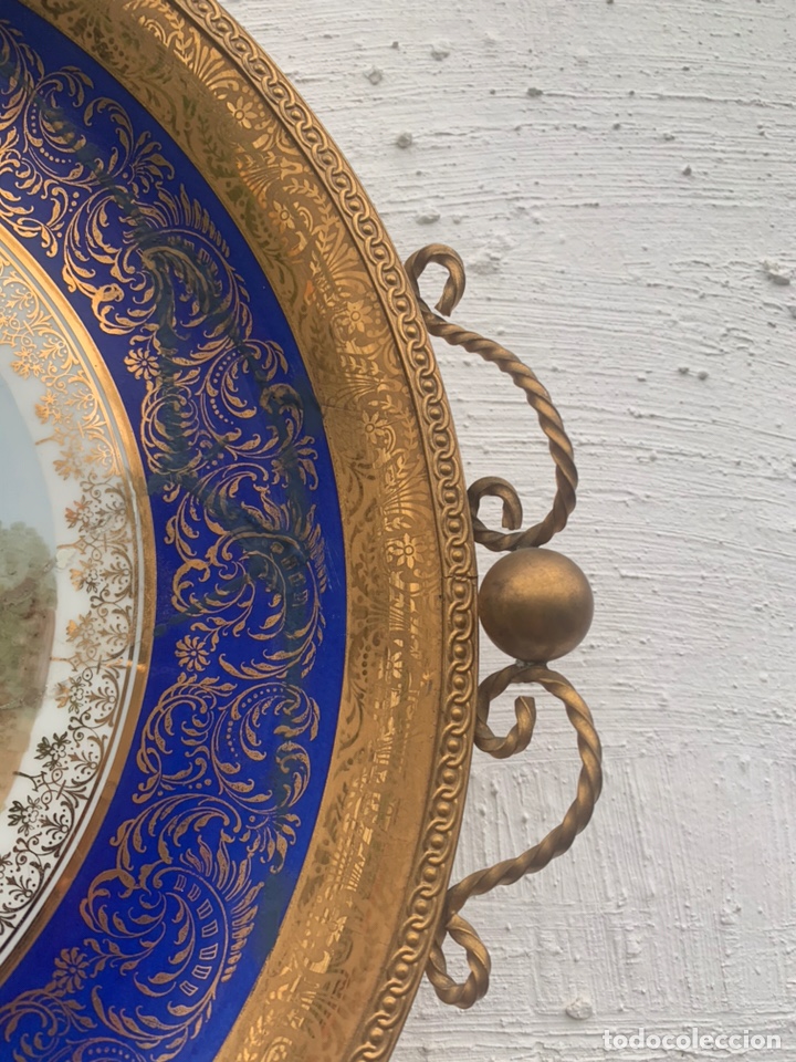 Antig&uuml;edades: PLATO EN PORCELANA DE LIMOGES - Foto 3