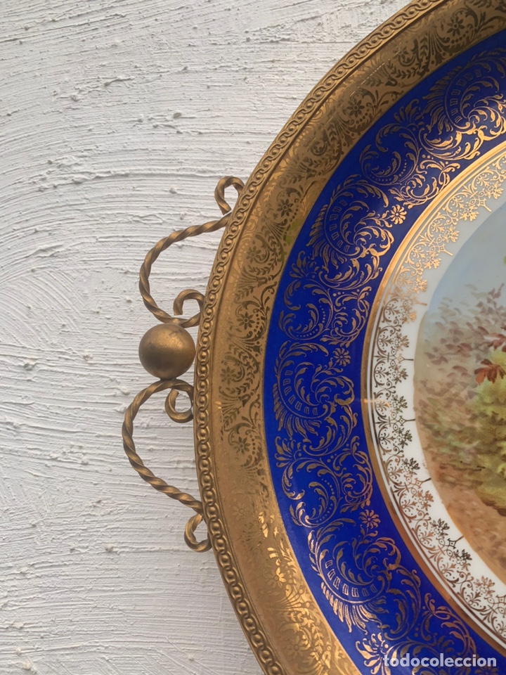 Antig&uuml;edades: PLATO EN PORCELANA DE LIMOGES - Foto 4