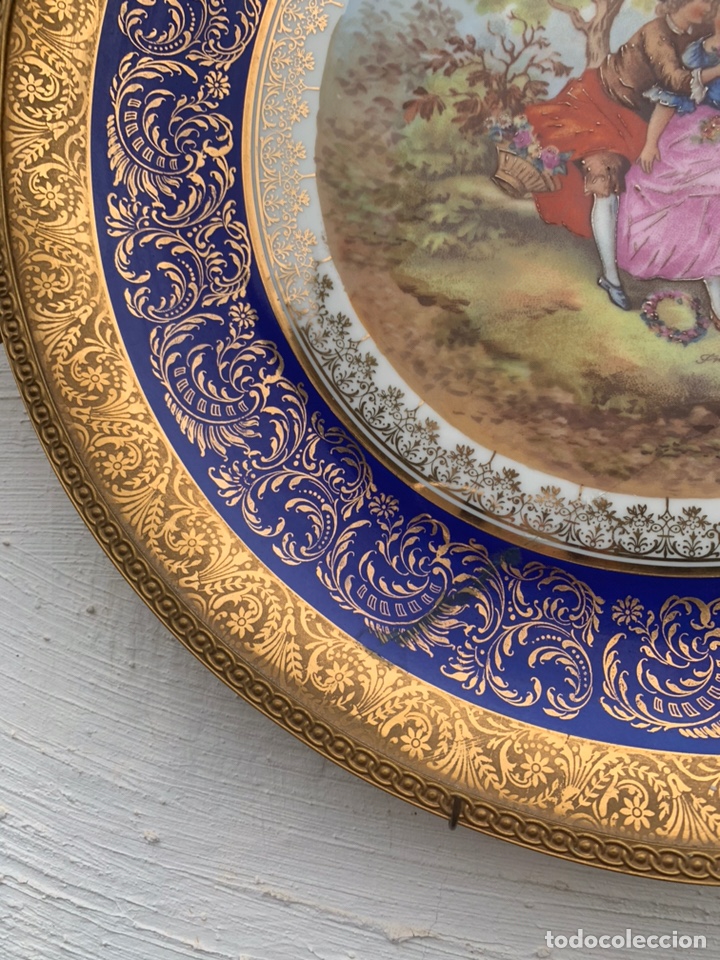 Antig&uuml;edades: PLATO EN PORCELANA DE LIMOGES - Foto 5