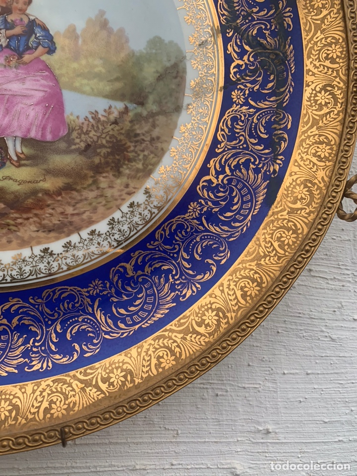 Antig&uuml;edades: PLATO EN PORCELANA DE LIMOGES - Foto 6