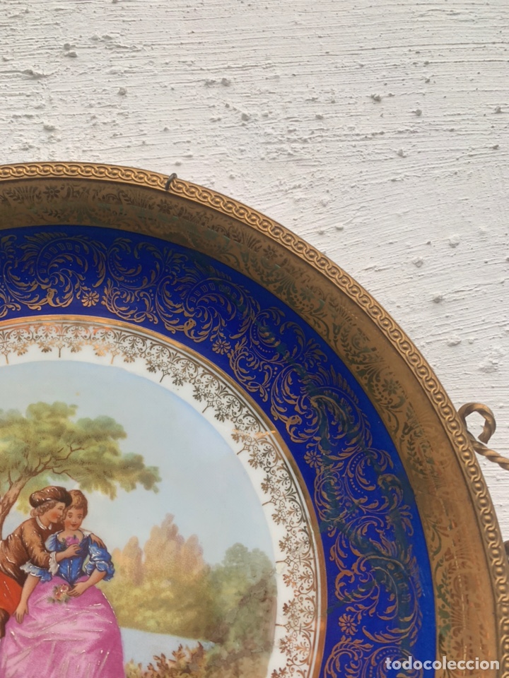 Antig&uuml;edades: PLATO EN PORCELANA DE LIMOGES - Foto 7