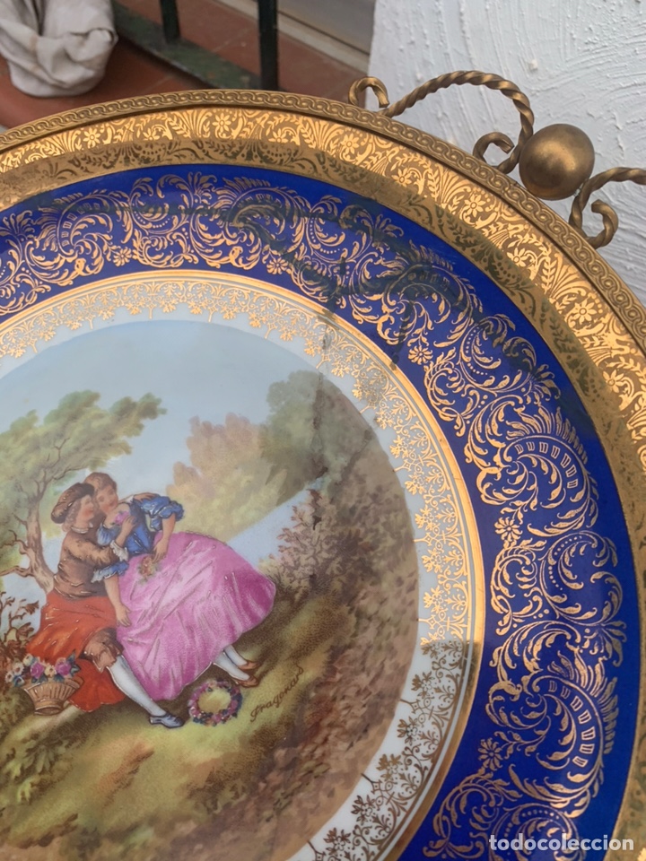 Antig&uuml;edades: PLATO EN PORCELANA DE LIMOGES - Foto 8
