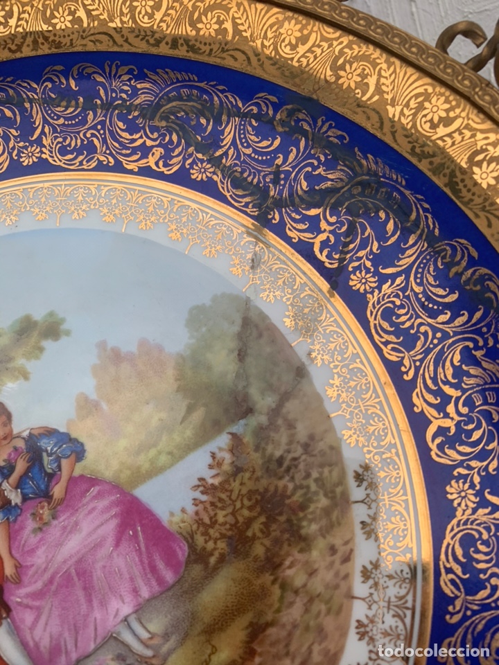 Antig&uuml;edades: PLATO EN PORCELANA DE LIMOGES - Foto 9